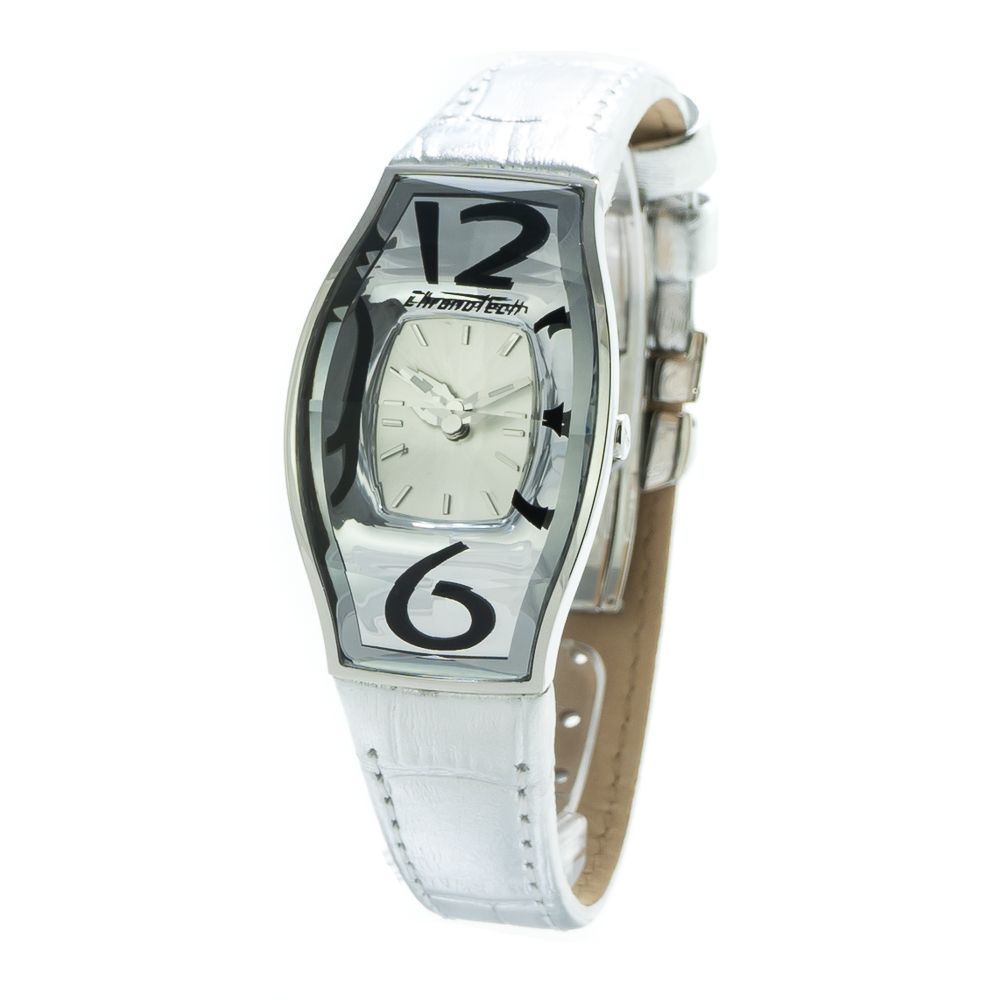 Chronotech Silver Leather Dress Watch1728,67434610848,Accessories,Chronotech,Dress Watches - Watches - Accessories,New with tags,Silver,Watches - Accessories,Women