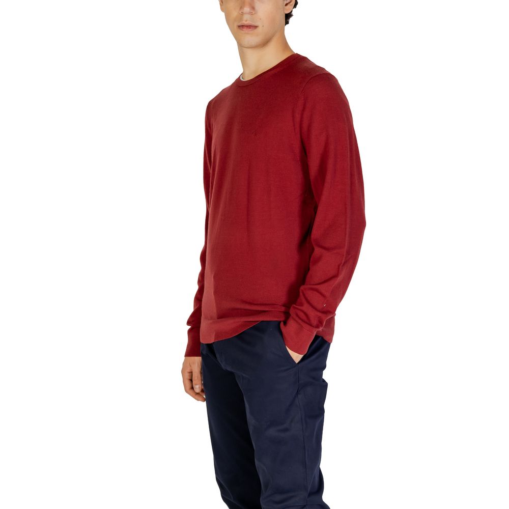 Calvin Klein Bordeaux Recycled Wool Sweatshirt Calvin Klein