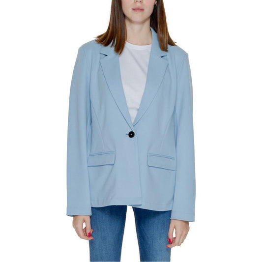 Only Blue Polyester Suits & Blazer Only Dark Gray