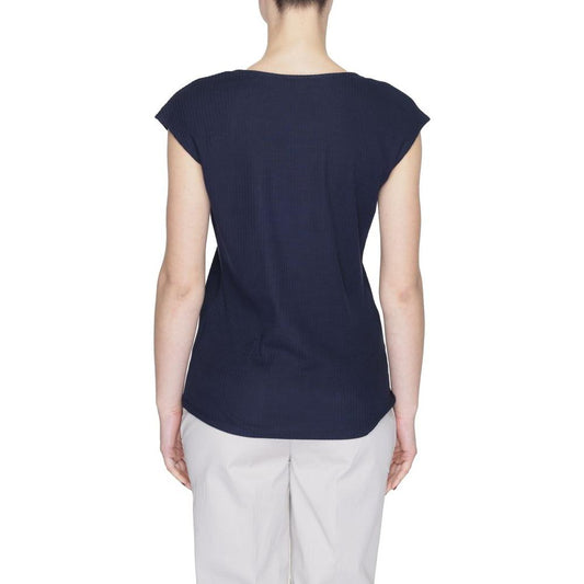 Street One Blue Cotton Tops & T-Shirt Street One Light Gray