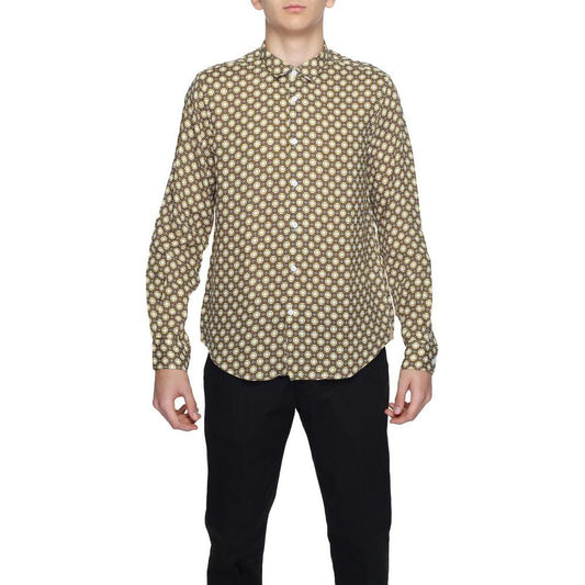 Gianni Lupo Beige Linen Shirt Gianni Lupo Dim Gray