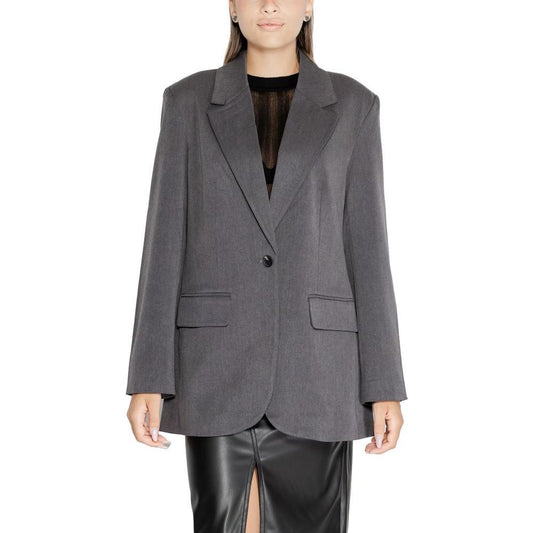 Only Gray Recycled Polyester Suits & Blazer Only Dim Gray