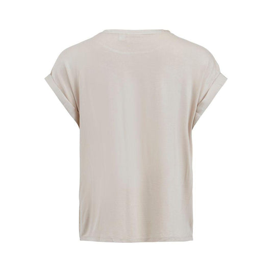 Vila Clothes Gold Cotton Tops & T-Shirt Vila Clothes Gray
