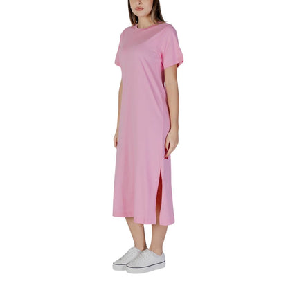 B.Young Multicolor Cotton Midi Dress