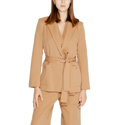Rinascimento Beige Polyester Blazer 1728,71956299936,Beige,Blazers - Suits & Blazers - Clothing,Clothing,IT40|S,IT44|L,New with tags,Rinascimento,Suits & Blazers - Clothing,Women,XL