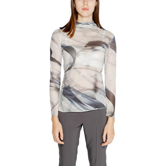 Rinascimento Gray Polyester Tops & T-Shirt Rinascimento Gray