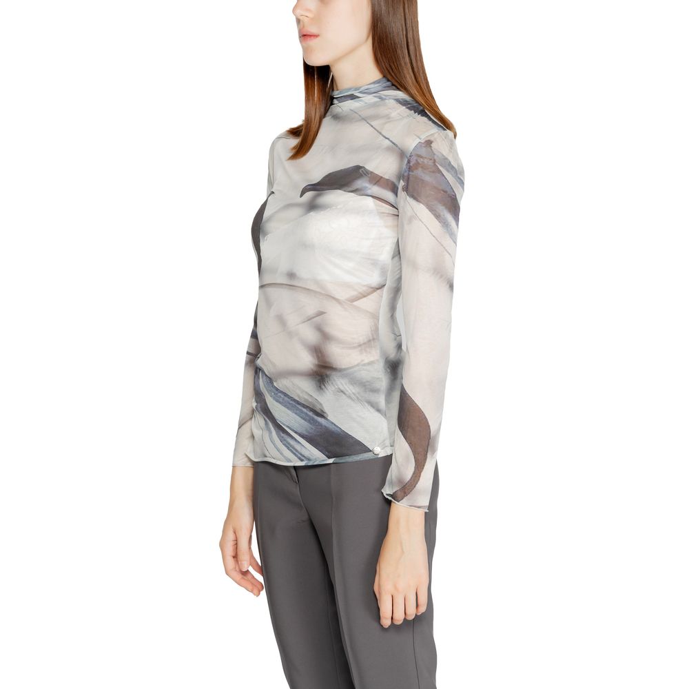 Rinascimento Gray Polyester Long Sleeve T-Shirt 1728,71956299936,Clothing,Gray,IT38|XS,IT40|S,Long Sleeve - T-Shirts - Clothing,New with tags,Rinascimento,T-Shirts - Clothing,Women