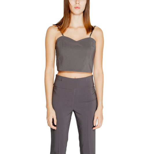 Rinascimento Gray Polyester Top 1728,71956299936,Clothing,Gray,IT40|S,New with tags,Rinascimento,Sportswear - Clothing,Tops - Sportswear - Clothing,Women