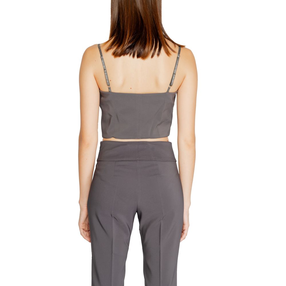 Rinascimento Gray Polyester Top 1728,71956299936,Clothing,Gray,IT40|S,New with tags,Rinascimento,Sportswear - Clothing,Tops - Sportswear - Clothing,Women