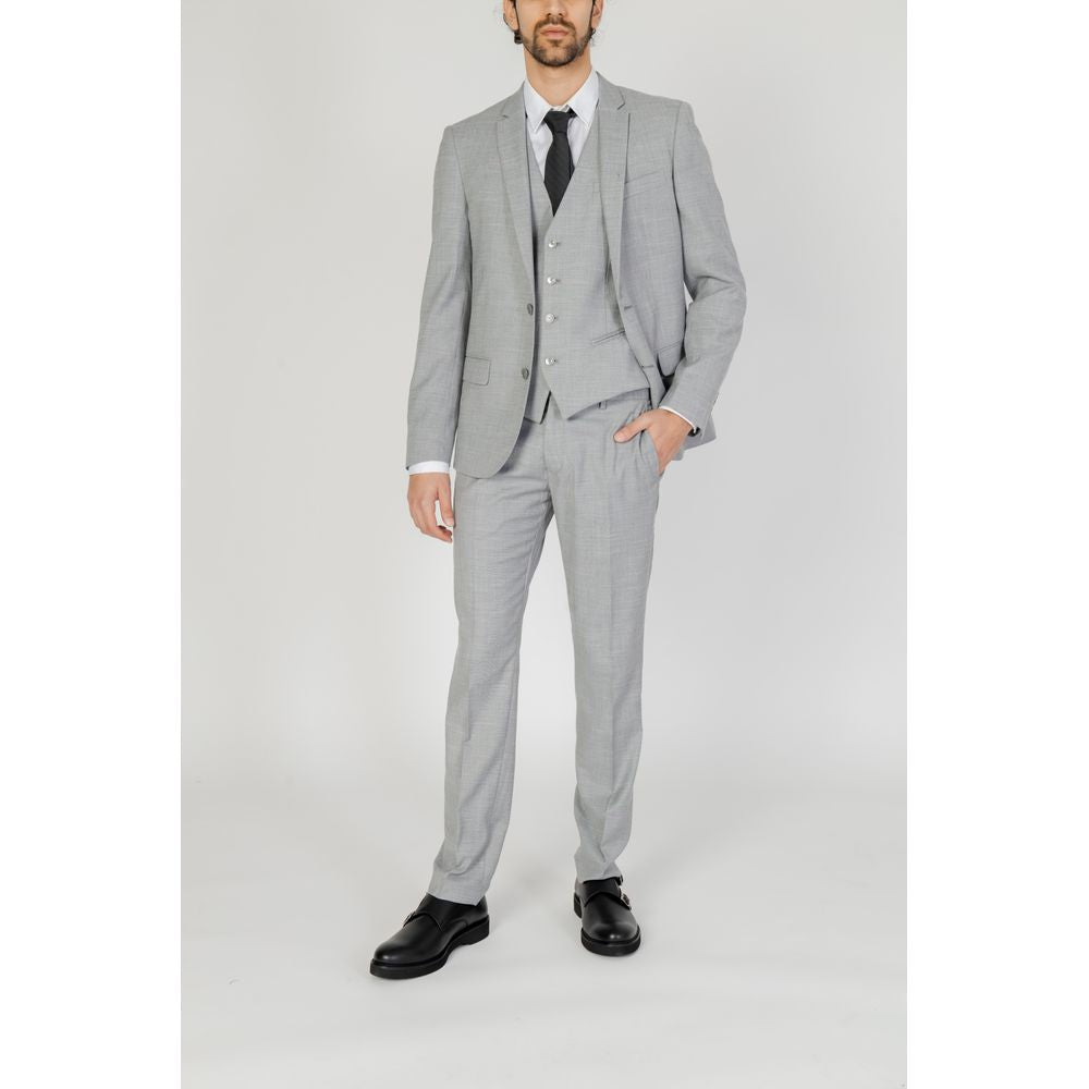 Antony Morato Gray Polyester Dress Pants