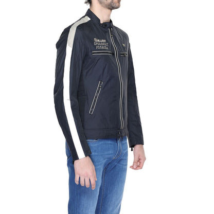 Blauer Black Polyamide Biker Jacket 1728,71956299936,Biker Jackets - Jackets & Coats - Clothing,Black,Blauer,Clothing,IT54 | XXL,Jackets & Coats - Clothing,Men,New with tags