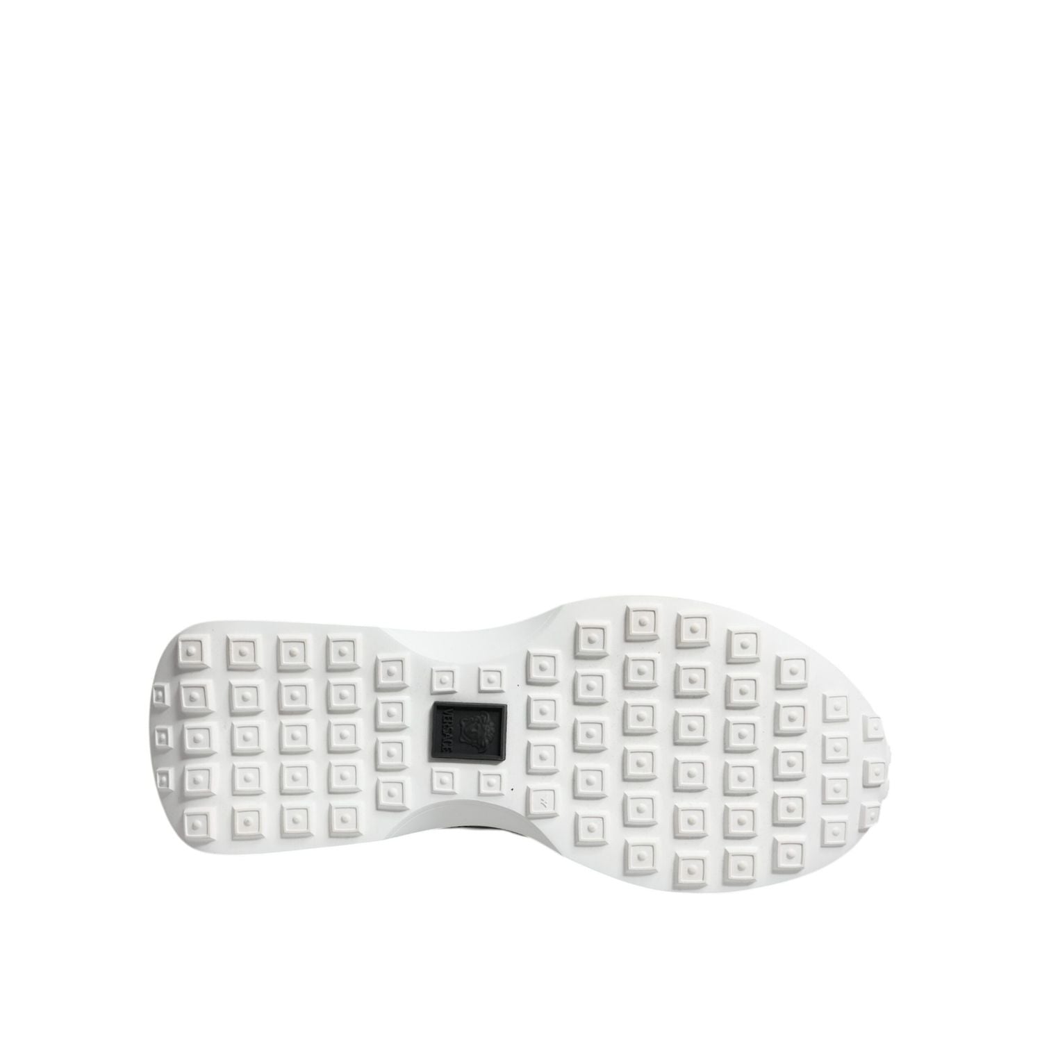 Versace Black Canvas Quad Fabric Medusa Low Top Sneaker Shoes