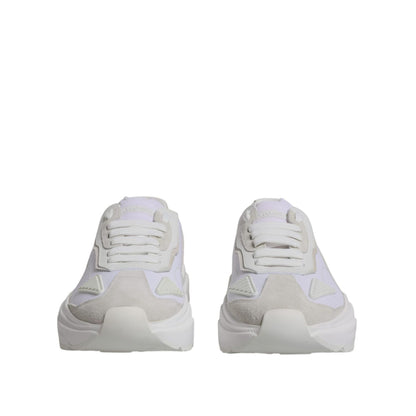 Dolce & Gabbana White Leather Daymaster Low Top Sneakers Shoes