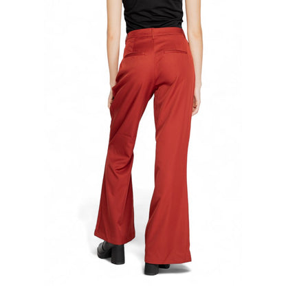 Vero Moda Red Polyester Flared Pants 1728,42/32 (W46),71956299936,Clothing,Flared Pants - Pants - Clothing,New with tags,Pants - Clothing,Red,Vero Moda,Women