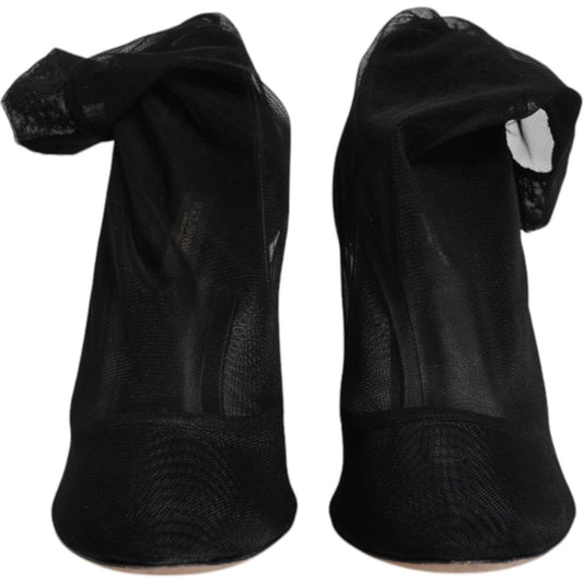 Dolce & GabbanaDolce & Gabbana Black Nylon Mesh Sock Style Boots Shoes1728,67345645728,Black,Boots - Women - Shoes,Dolce & Gabbana,EU39/US8.5,Material: 77% Nylon 14% Elastane 9% Calf Leather,Preowned / Defect,Women