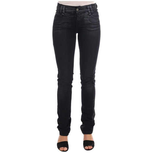 John Galliano Gray Wash Cotton Stretch Regular Fit Jeans