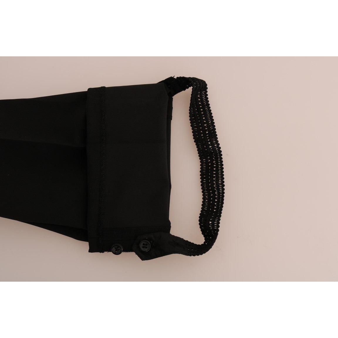 إيرمانو شيرفينو طماق الركاب السوداء الأنيقة