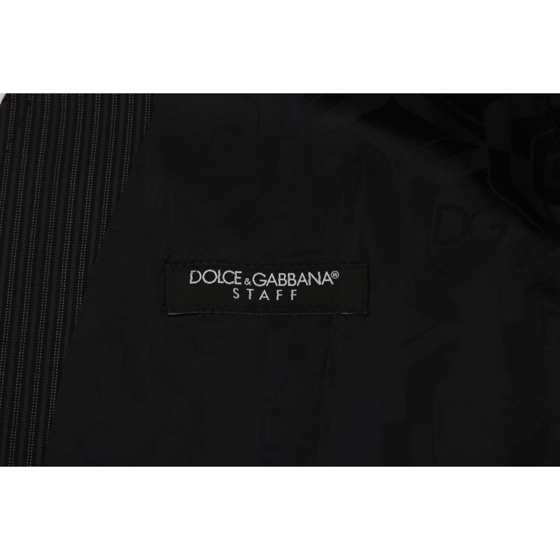 Dolce & Gabbana Elegant Gray Striped Wool Blend Vest Dolce & Gabbana