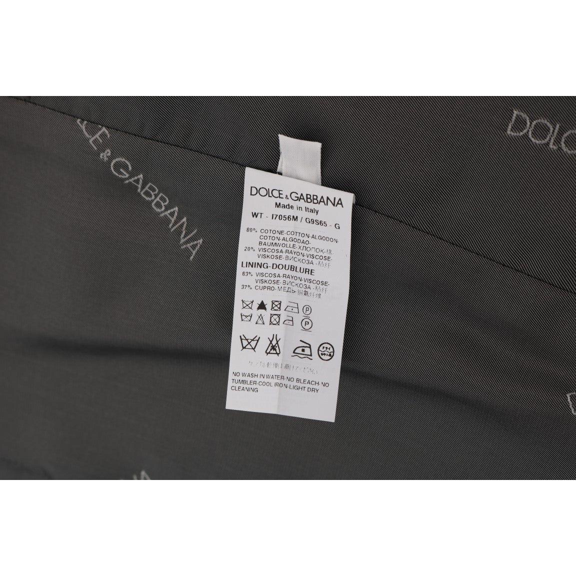 Dolce & Gabbana Sleek Gray Single-Breasted Waistcoat Vest Dolce & Gabbana