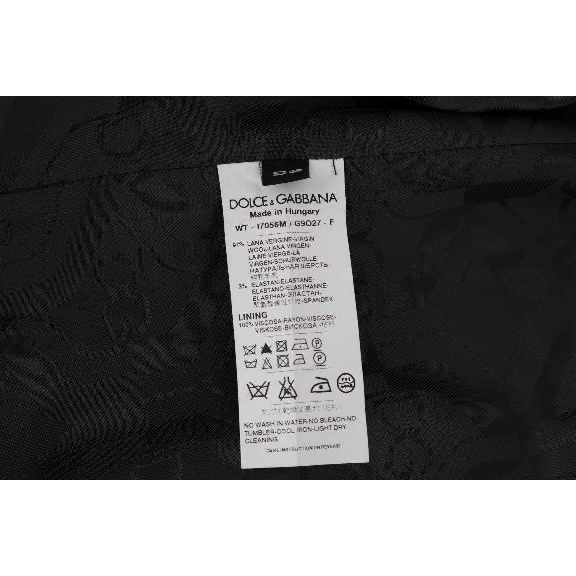 Dolce & Gabbana Gray Wool Stretch Vest