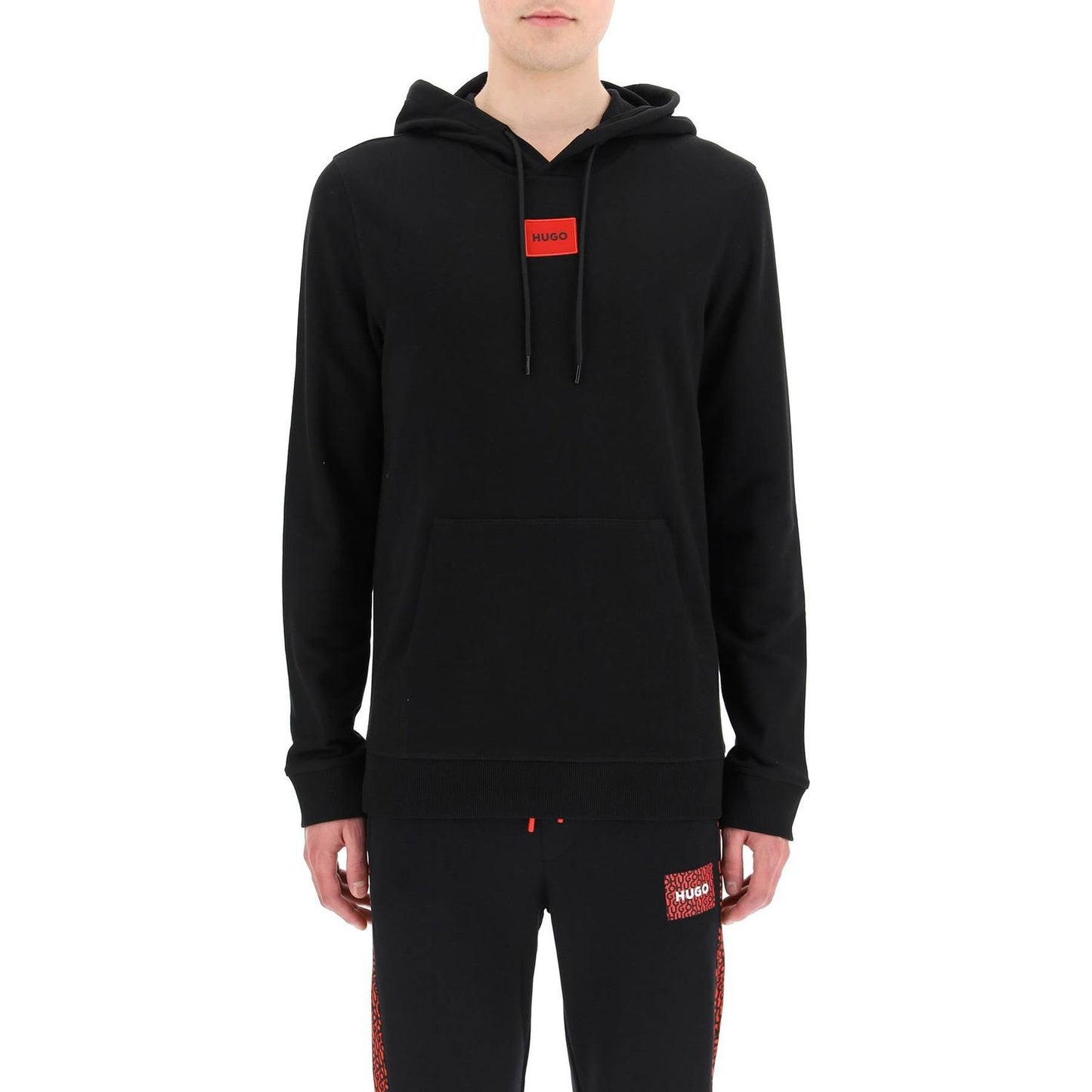 Hugo logo patch hoodie Topwear Hugo