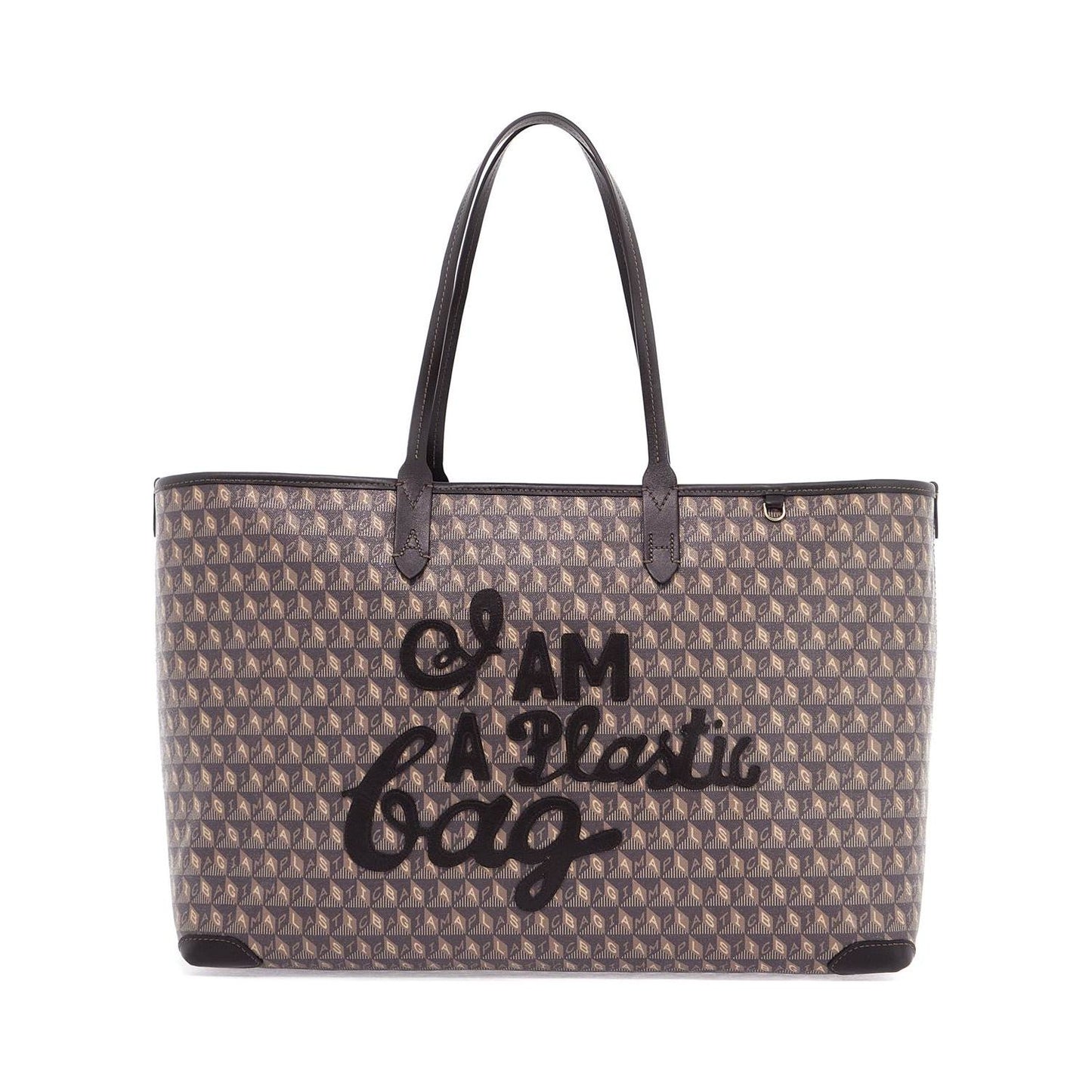 Anya Hindmarch i am a plastic bag zipped motif tote bag Shopper Anya Hindmarch