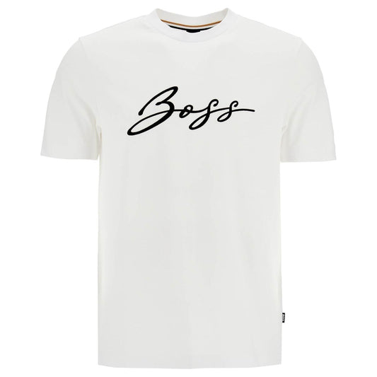 Boss embroidered t-shirt