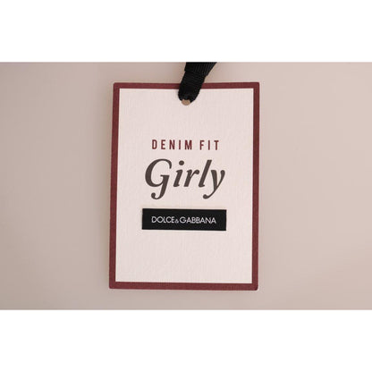 Dolce & Gabbana Blue GIRLY Striped Cotton Jeans Dolce & Gabbana