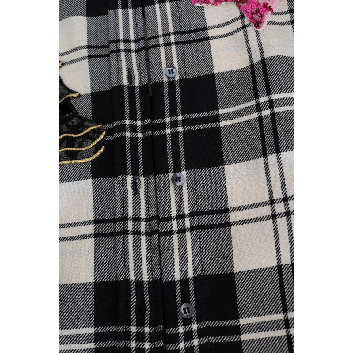 Dolce & Gabbana Black White Fairy Tale Crystal Shirt Dolce & Gabbana