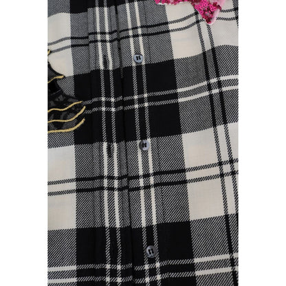 Dolce & Gabbana Black White Fairy Tale Crystal Shirt Dolce & Gabbana