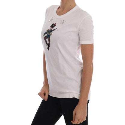 Dolce & Gabbana White Cotton Fairy Tale T-Shirt Dolce & Gabbana