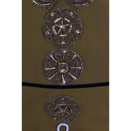 Dolce & Gabbana Yellow Crystal Cross Vest Jacket Dolce & Gabbana