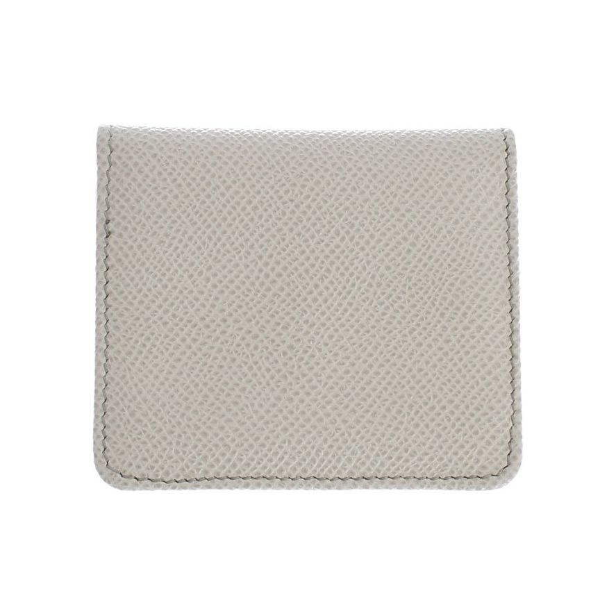 Dolce & Gabbana White Dauphine Leather Case Wallet Dolce & Gabbana