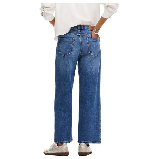 Desigual Blue Cotton Jeans & Pant Desigual