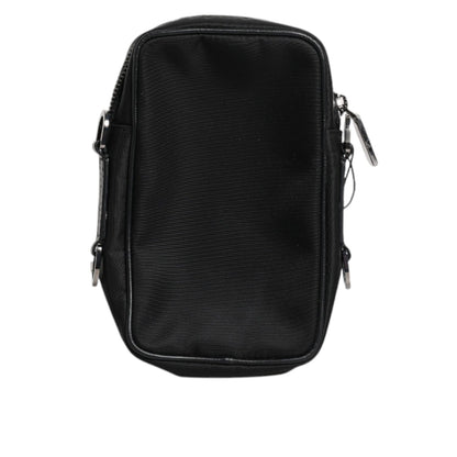 Dolce & Gabbana Black Grain Leather Logo Plaque Clutch Bag Dolce & Gabbana