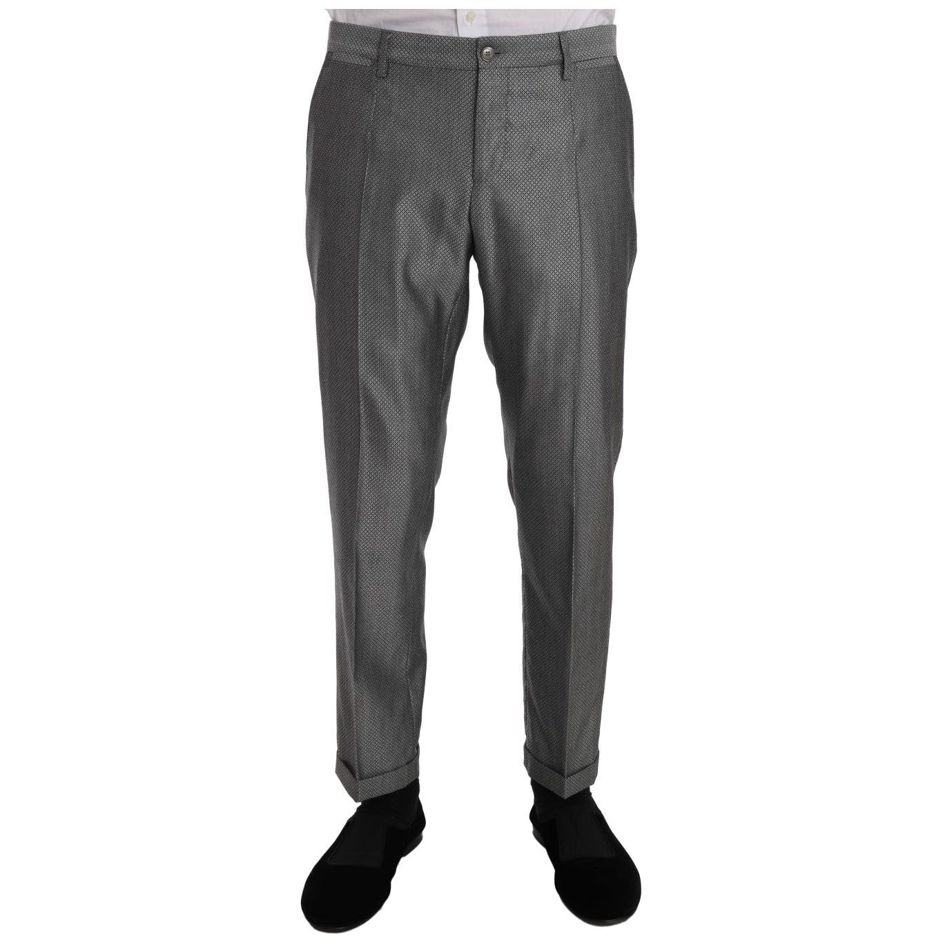 Dolce & Gabbana Black Stretch Crystal Bee Slim Fit Suit Suit