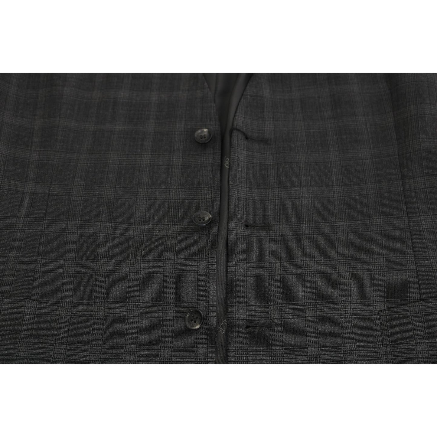 Dolce & Gabbana Elegant Checkered Wool Vest for the Urbane Man Dolce & Gabbana