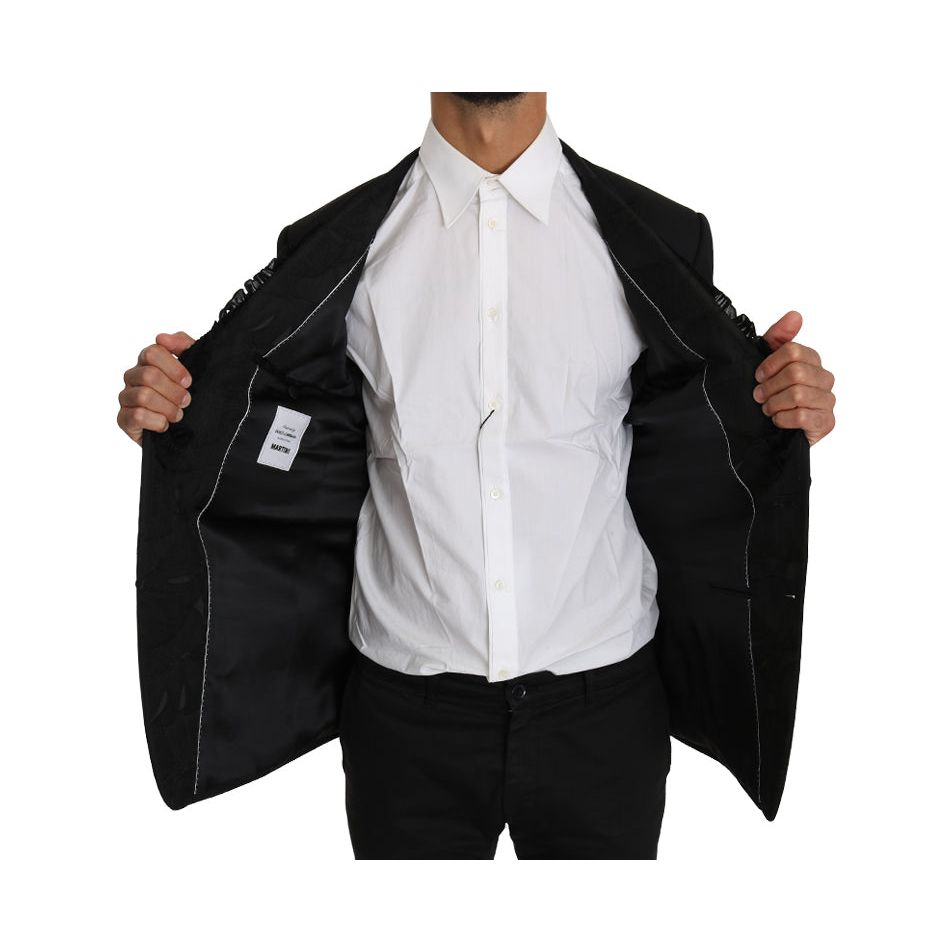 Dolce & Gabbana Elegant Black Slim Fit Martini Blazer Jacket Dolce & Gabbana