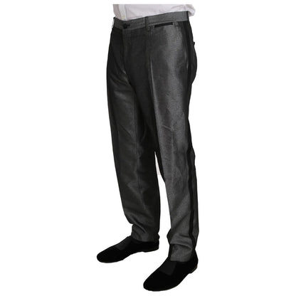 Dolce & Gabbana Gray Patterned MARTINI 2 Piece Suit