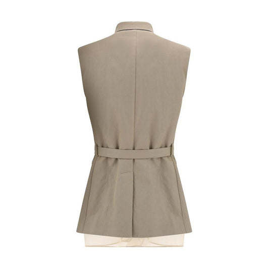 Brunello CucinelliBrunello Cucinelli Vest1728,72470364320,Beige,Brunello Cucinelli,IT42 | L,IT46|XL,Jackets & Coats - Women - Clothing,New with tags,Women