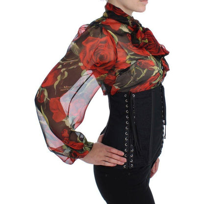 Dolce & Gabbana Black Stretch Corset Waist Strap Belt Dolce & Gabbana