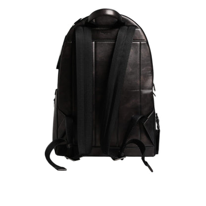 Dolce & Gabbana Bronze Leather School Travel Backpack Bag Dolce & Gabbana