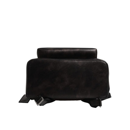 Dolce & Gabbana Bronze Leather School Travel Backpack Bag Dolce & Gabbana