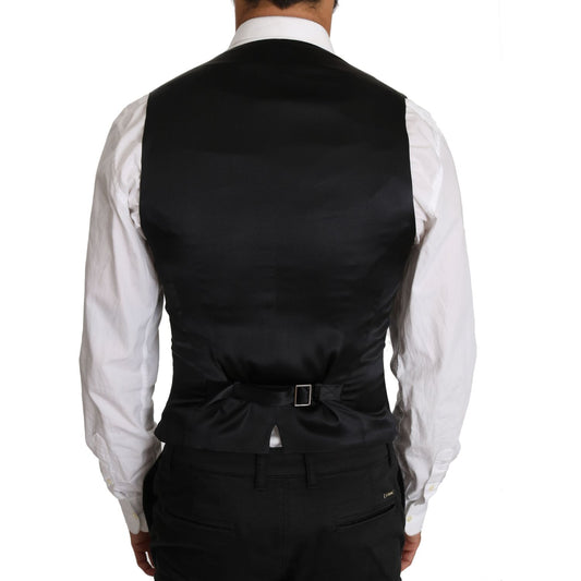 Dolce & Gabbana Sleek Double Breasted Slim Fit Wool Vest Dolce & Gabbana