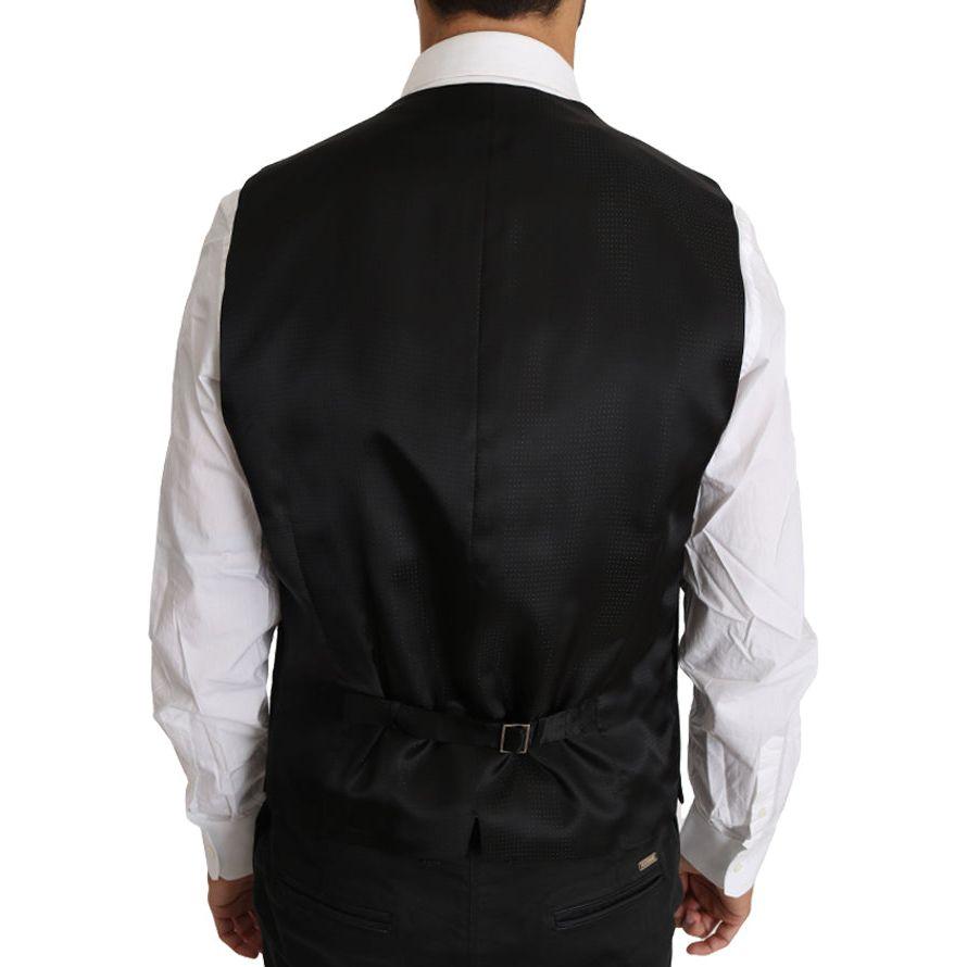 Dolce & Gabbana Gray Wool Silk Waistcoat Vest 12% Silk,1728,67345645728,Clothing,Dolce & Gabbana,Gray,IT52 | XL,Material: 88% Wool,Men,Men - Clothing,New with tags,Suits & Blazers - Clothing,Vests - Men - Clothing,Waistcoats - Suits & Blazers - Clothing