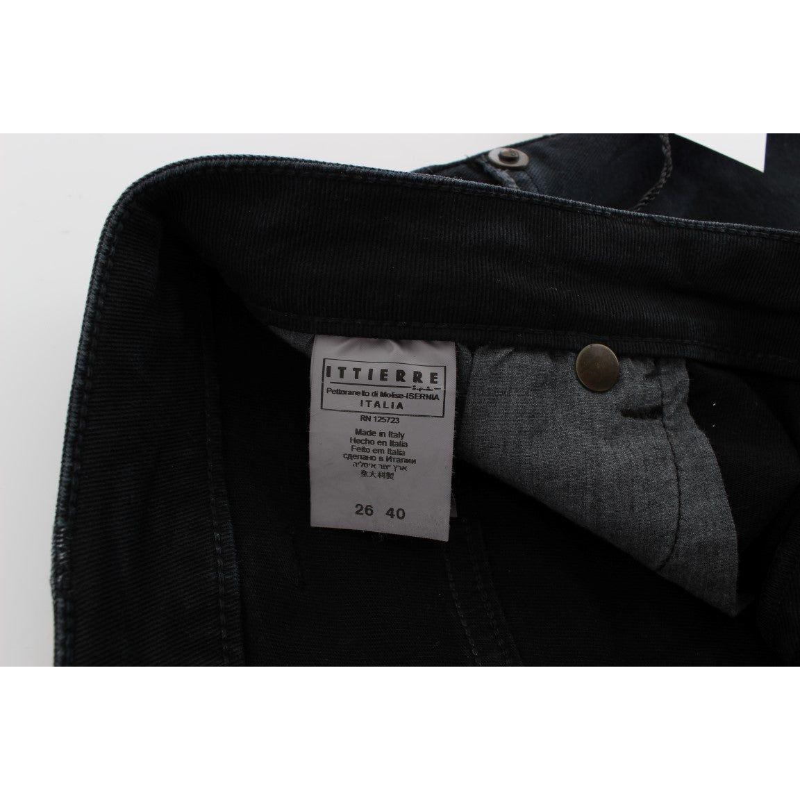 高级休闲时尚蓝色牛仔布