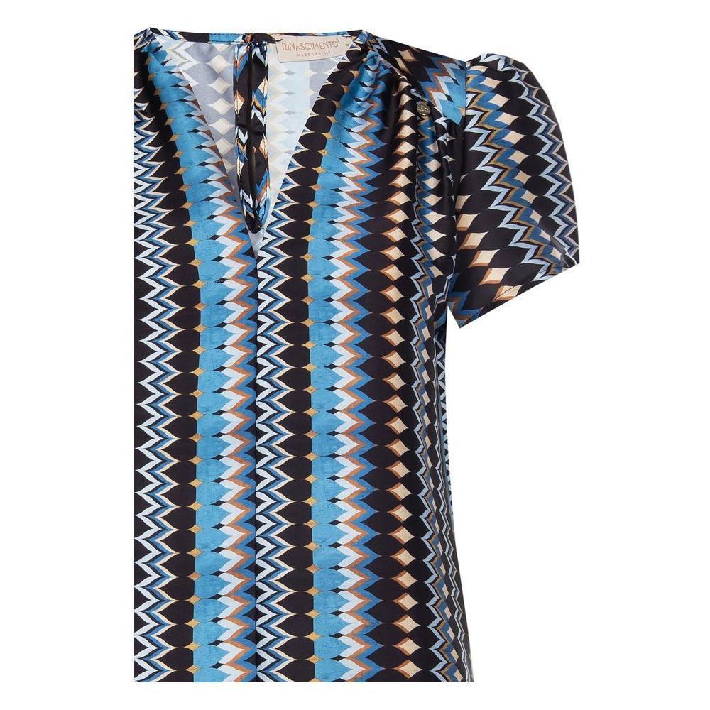 Rinascimento Turquoise Polyester Blouse