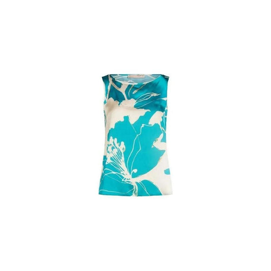 Rinascimento Turquoise Polyester Blouse