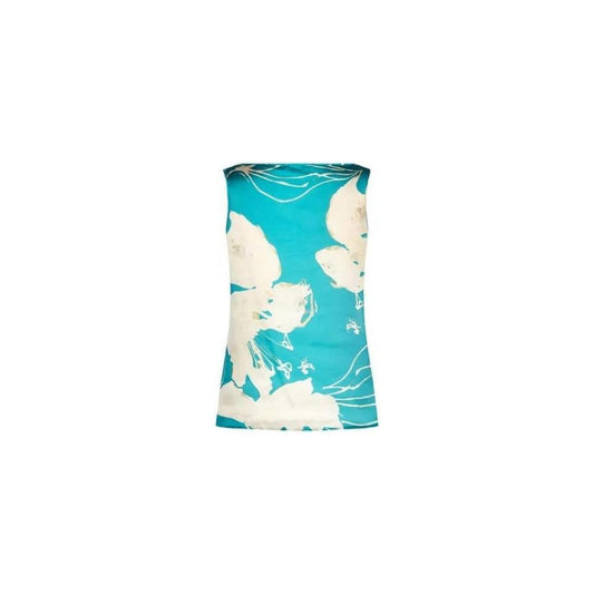 Rinascimento Turquoise Polyester Blouse