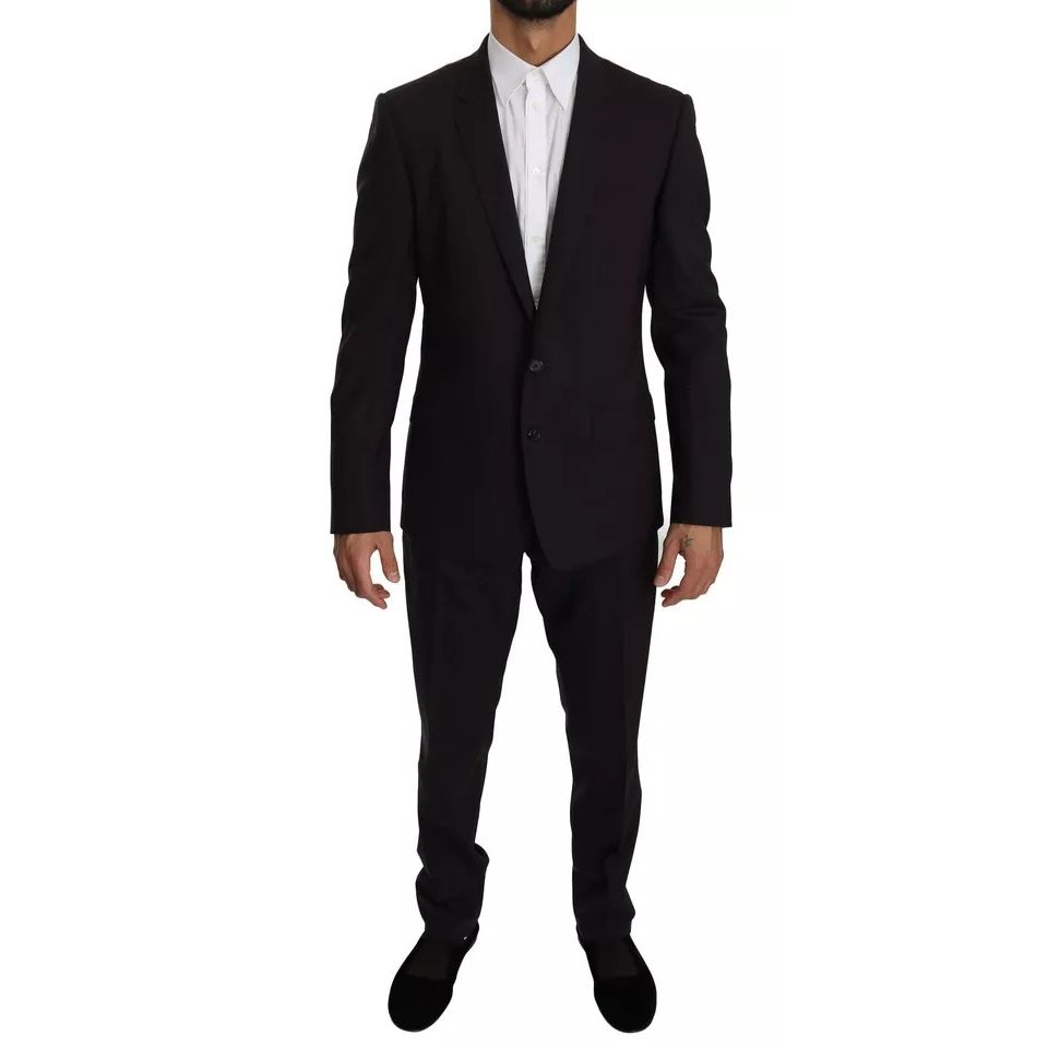 Dolce & Gabbana Purple MARTINI Wool Stretch 2 Piece Suit